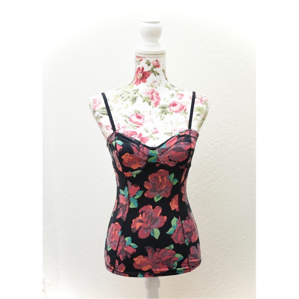 Aritzia Talula Retro Rose Bustier Bodycon Cami